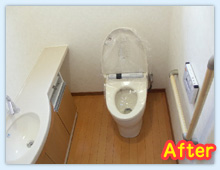 トイレアフター